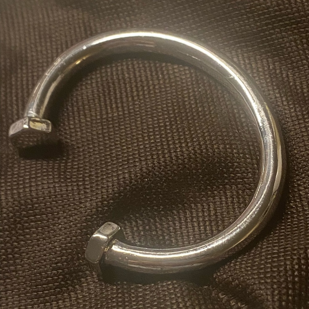 Silver Shiny Hardware Inspired Bangle